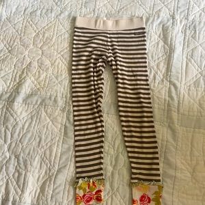 Matilda Jane cotton leggings striped Serenity